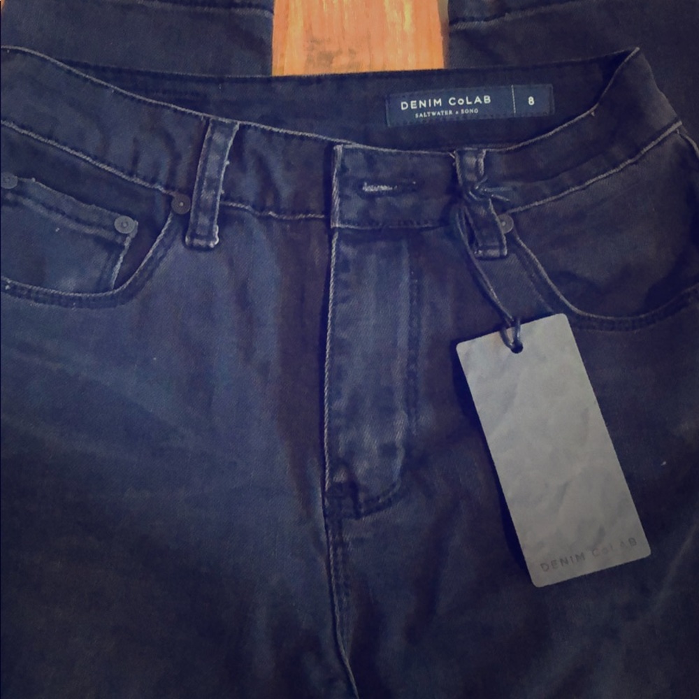 High wasted cropped skinny jeans